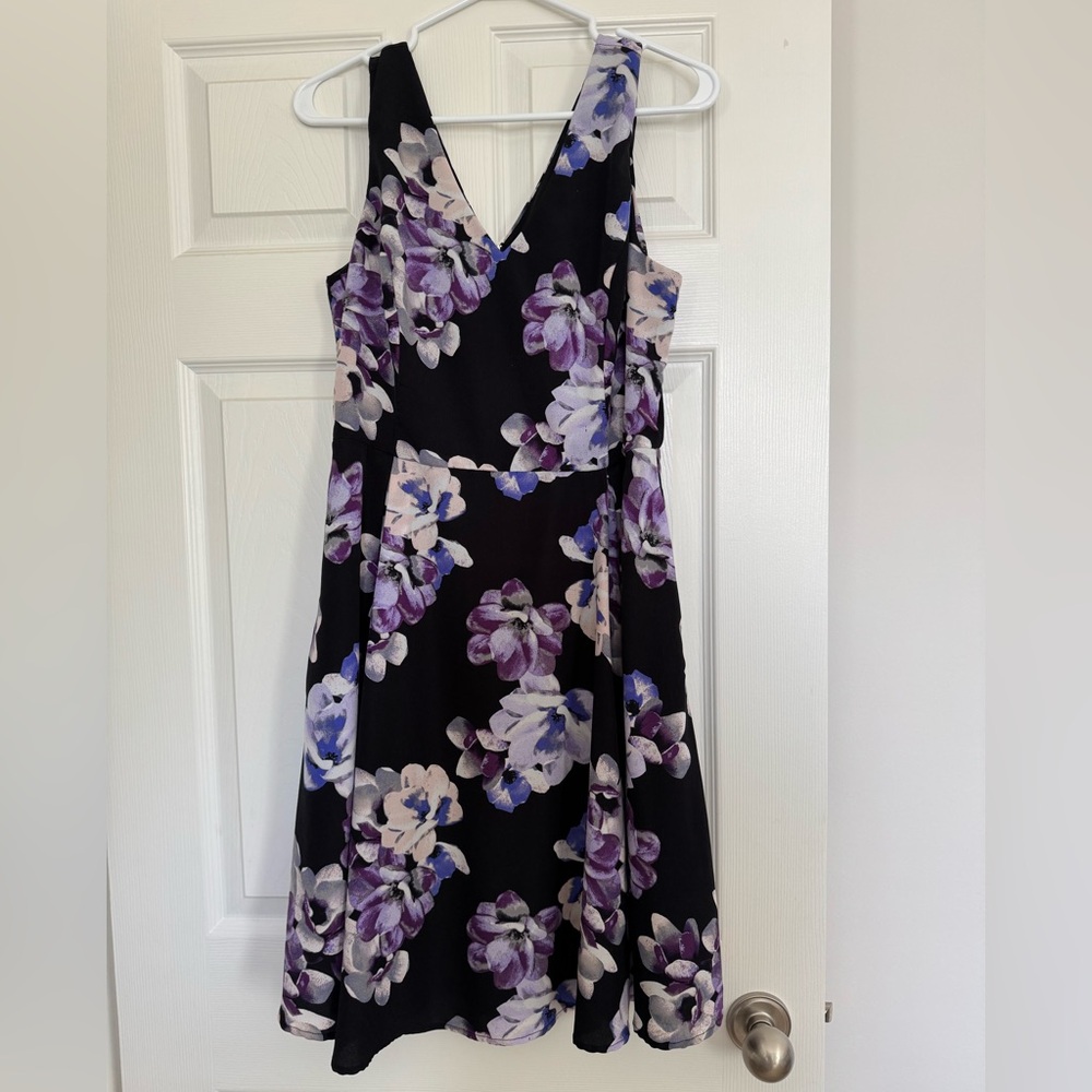 Ricky’s Black and Purple Floral Dress